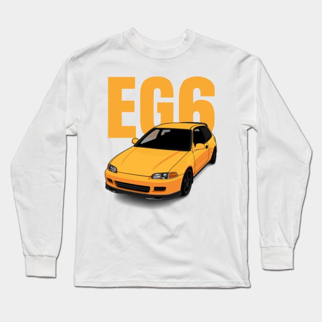 EG6 Long Sleeve T-Shirt by MOTOSHIFT